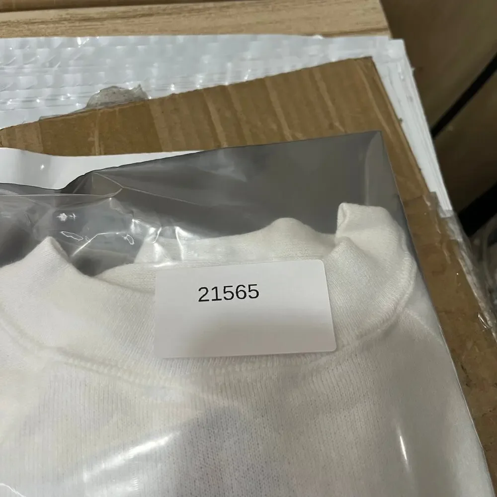 Signal‎ Sweatshirt Kids Size M White Crewneck Made USA Vintage Blank Pullover